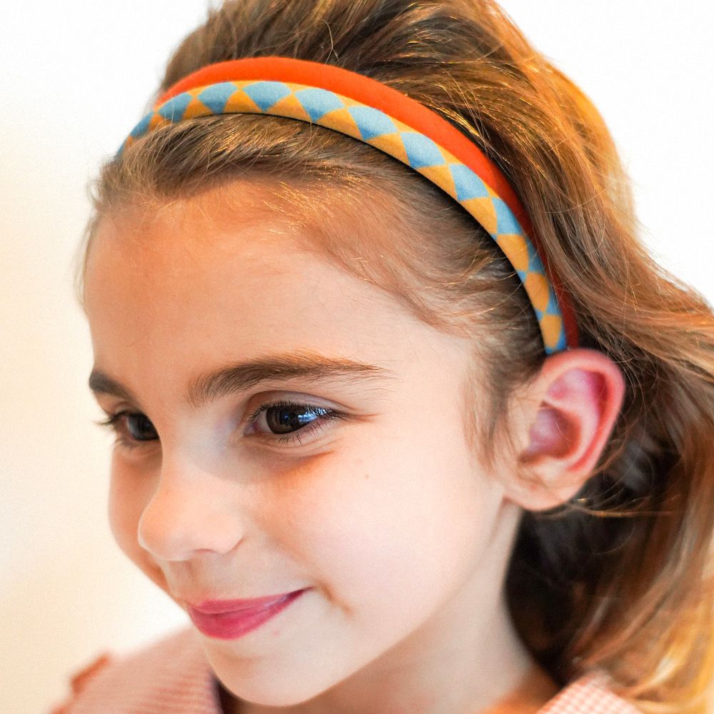 丹麥 GRECH & CO. - 髮箍二入組-條紋粉 (適用於2歲以上)