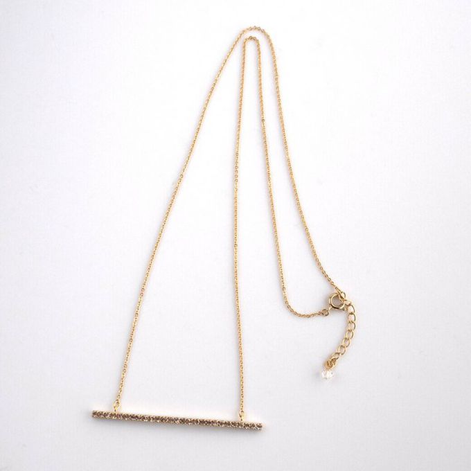 日本 Melody Accessory - 日本製 典雅華美水鑽長項鏈-圓形