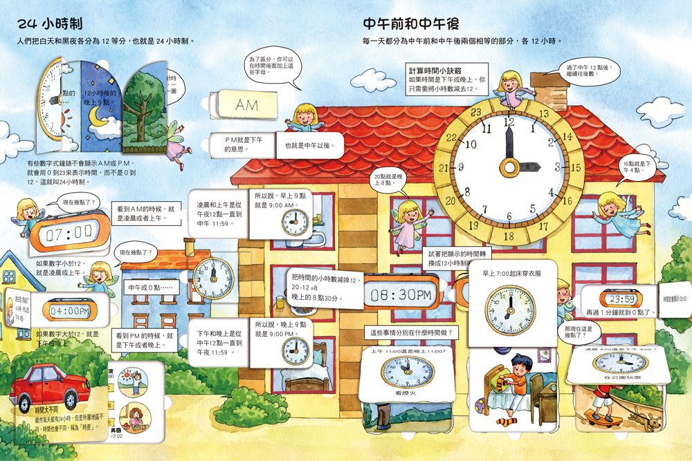 我的STEAM翻翻書：認識時鐘和時間-內附7個場景+109個翻頁小機關