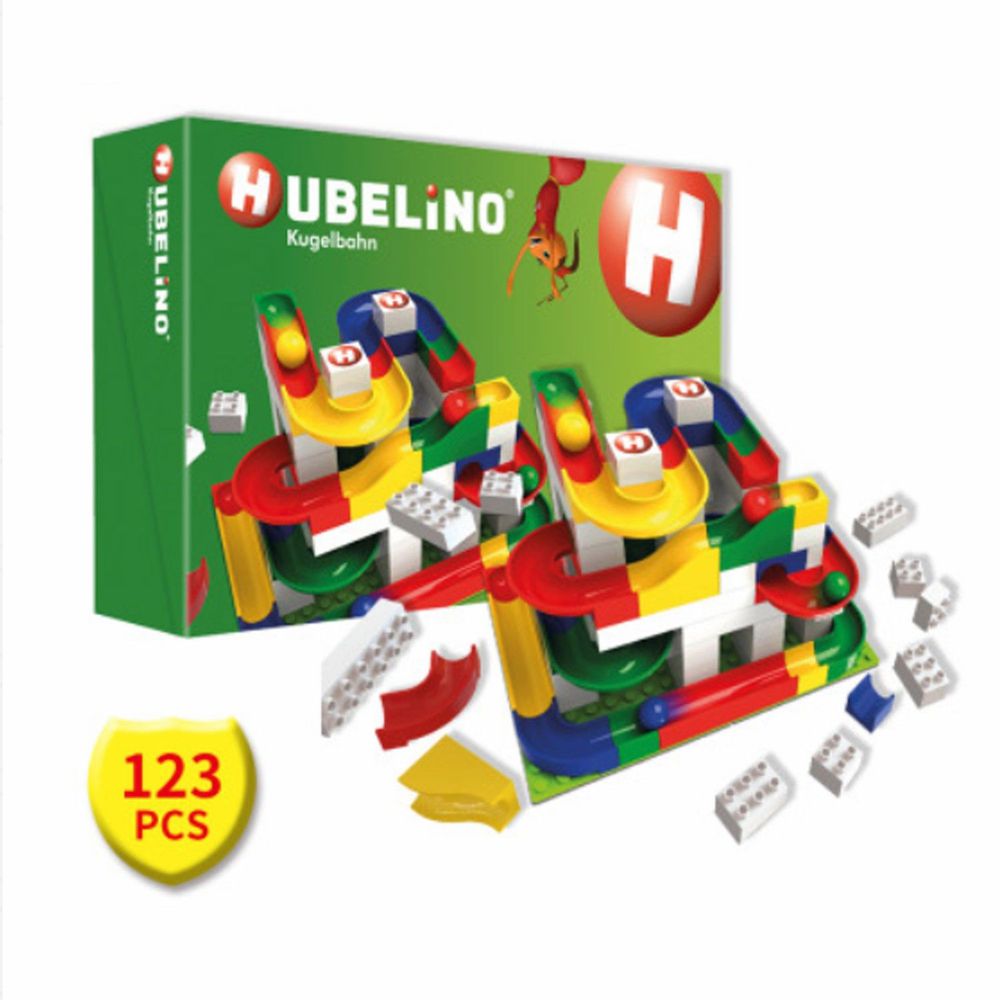 德國 HUBELiNO - 【獨家福利品出清】軌道式積木套件組合-123PCS