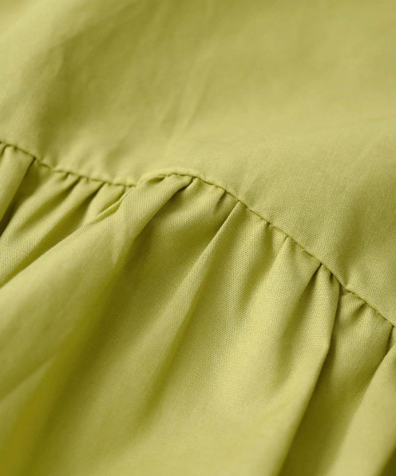 日本 zootie - 圓領可愛蝴蝶結短袖上衣-開心果綠