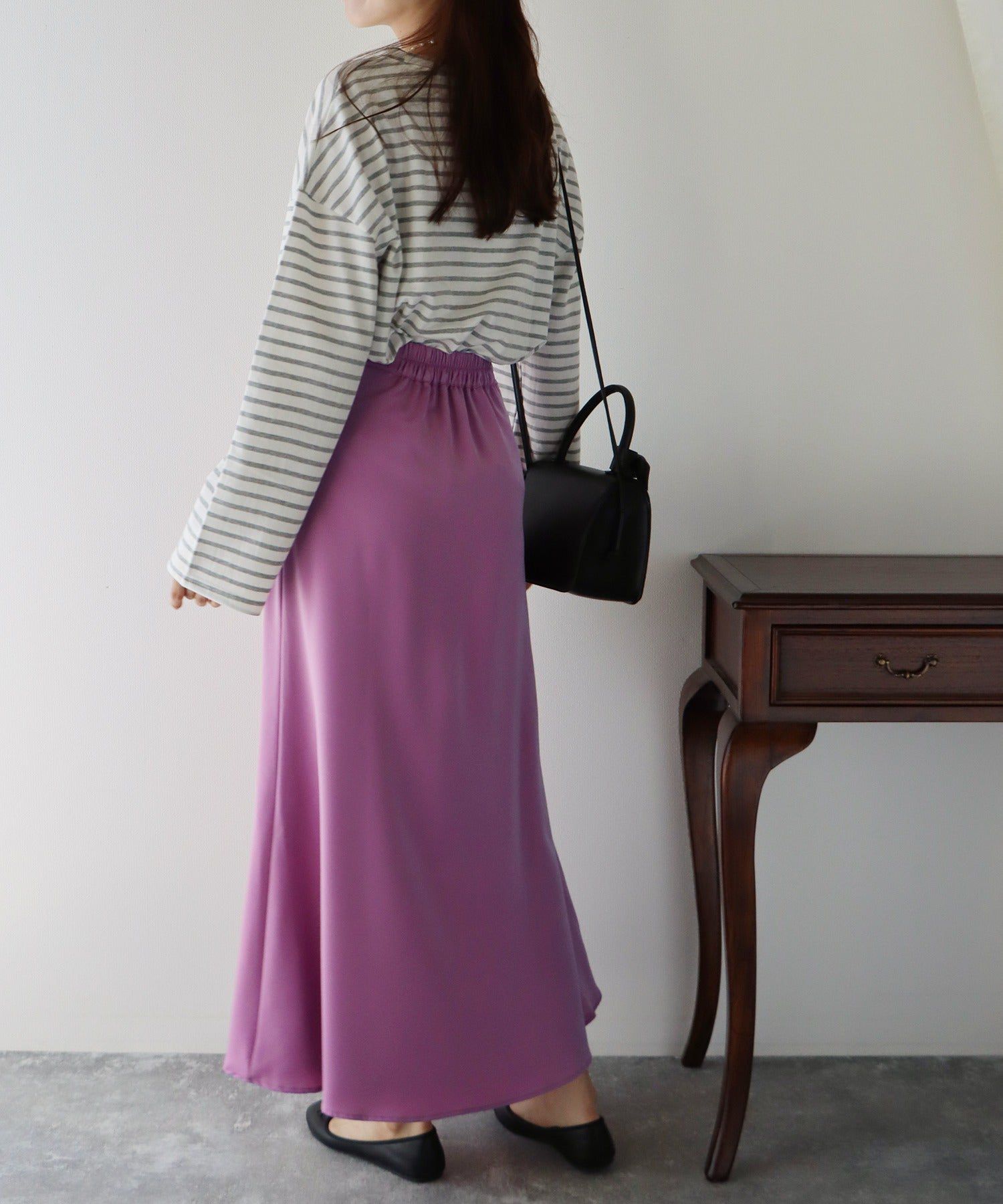 日本 BLUE EAST - [熱銷推薦] 甜美百搭修身剪裁長裙-果綠