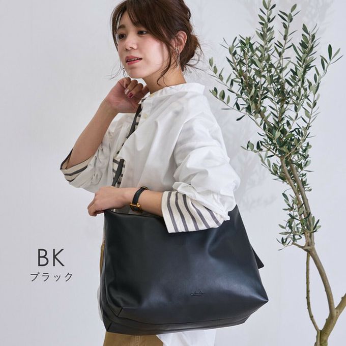 日本 LIZDAYS - 柔滑簡約百搭大容量側背包-(可裝A4)-卡其棕 (36x30.5cm)