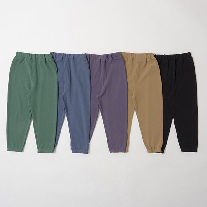 日本 b-ROOM - 彈性舒適百搭長褲-煙燻綠