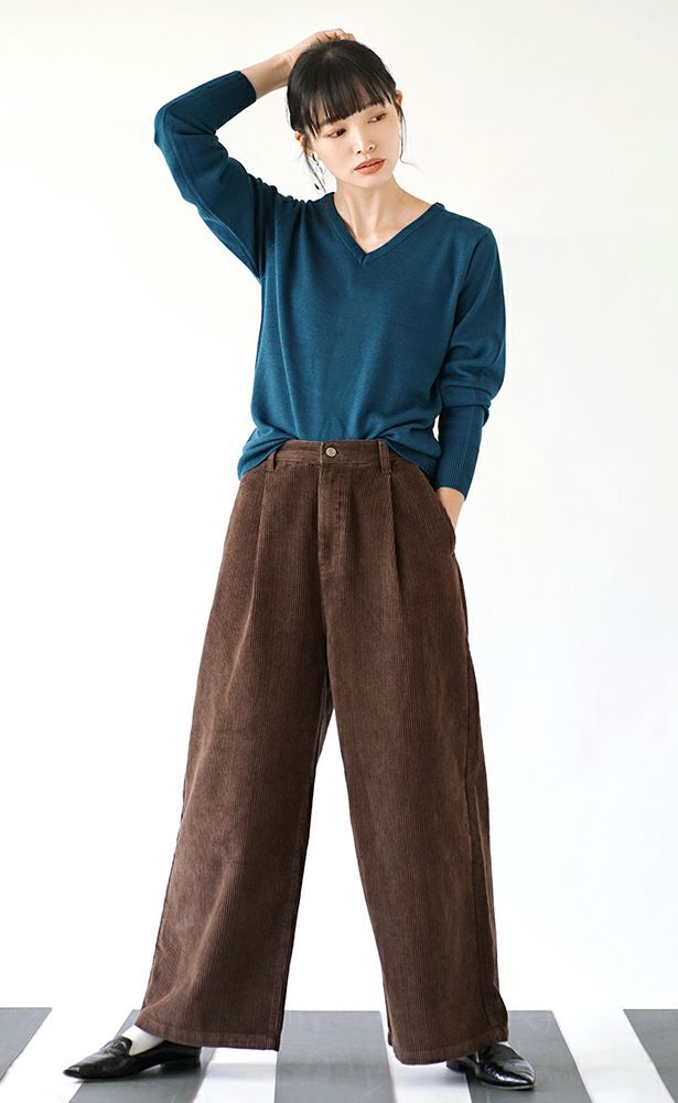 日本 zootie - HEATFUL 吸濕發熱針織Ｖ領上衣-灰杏