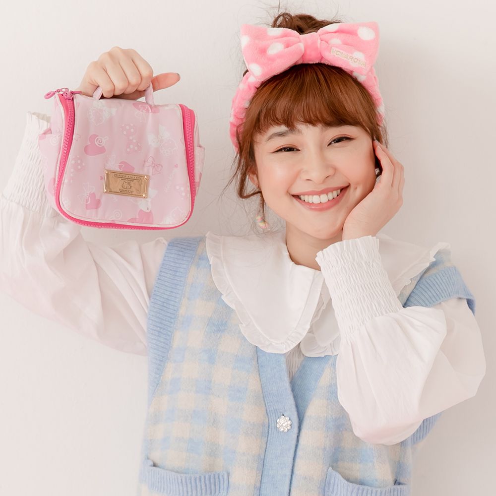 VOVAROVA - HELLO KITTY旅行盥洗包-微粉愛戀-臺灣限定-粉 (17cmx10cmx14cm)