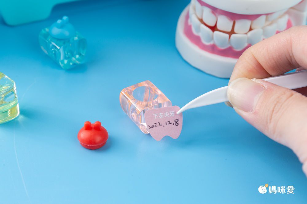 寶寶乳牙收藏盒-獨眼小怪獸-黃+綠 (16.4x15.8cm)