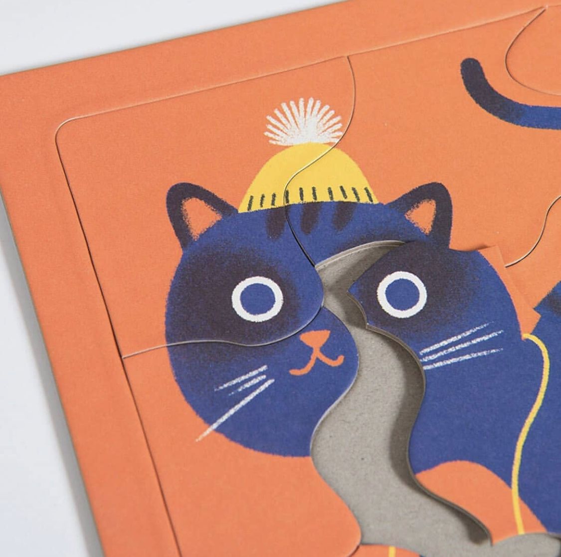 Moulin Roty - 四合一動物拼圖 (205*205*35(mm))