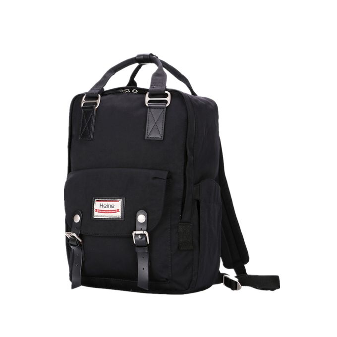 Heine 海恩 - WIN-191多功能後背包 媽媽包 尼龍包 防盜防潑水背包-黑色
