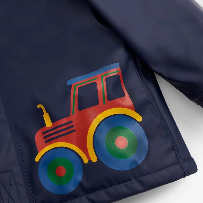 英國 JoJo Maman BeBe - 防雨/防風刷毛外套-拖拉機