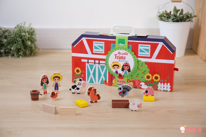 法國 Vilac 超質感玩具系列♔ 手提攜帶家家酒～帶出門詢問度超高★觸覺啟發桌遊～啟發幼兒大腦！