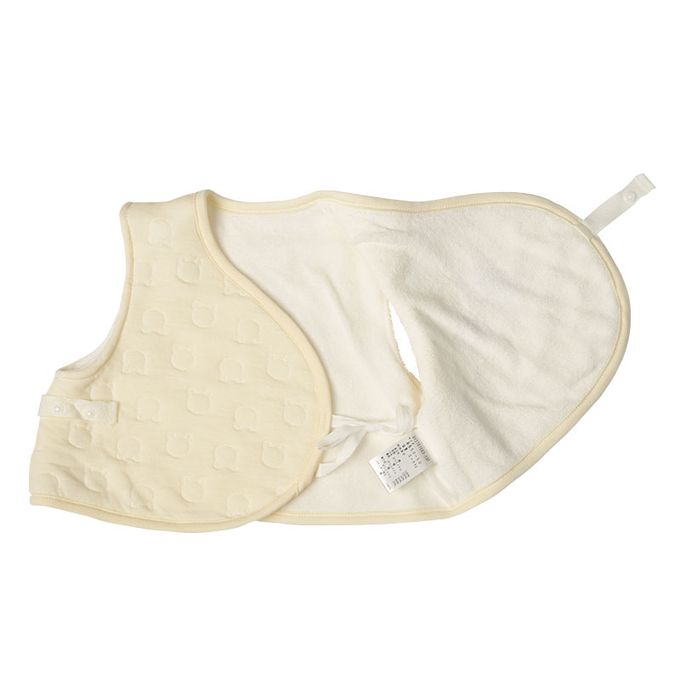 akachan honpo - 背心 保暖鋪棉-按扣款-淺卡其色 (50~60cm)