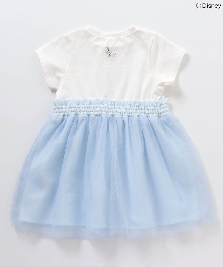 日本 apres les cours - 迪士尼 公主蕾絲拼接澎裙洋裝-小美人魚-粉x嫩綠