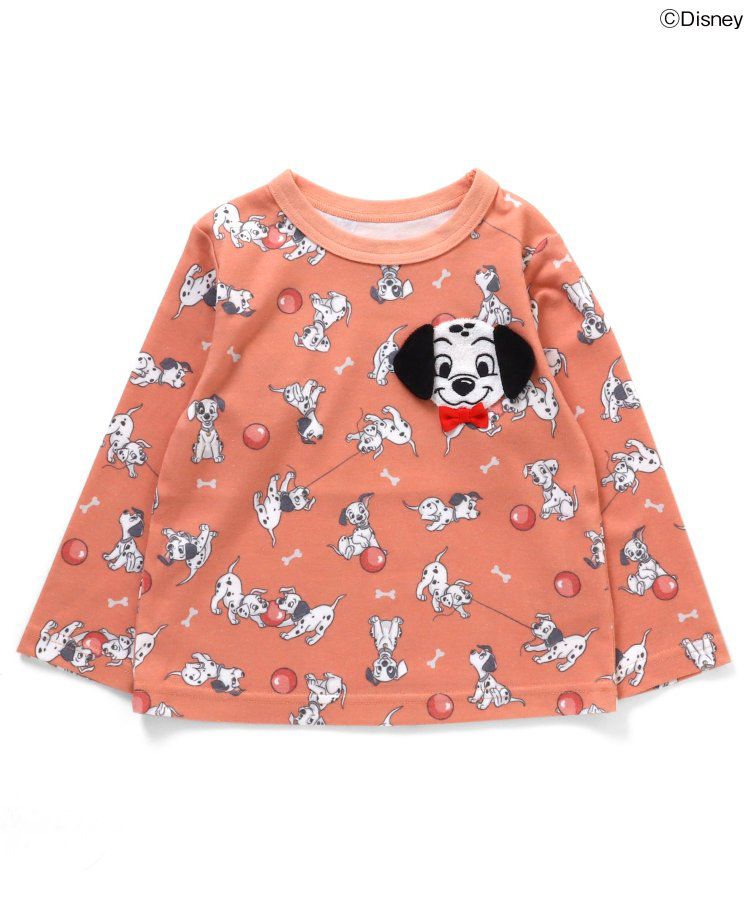 日本 BIT'Z - 限定角色印花長袖上衣-101忠狗-綠松石