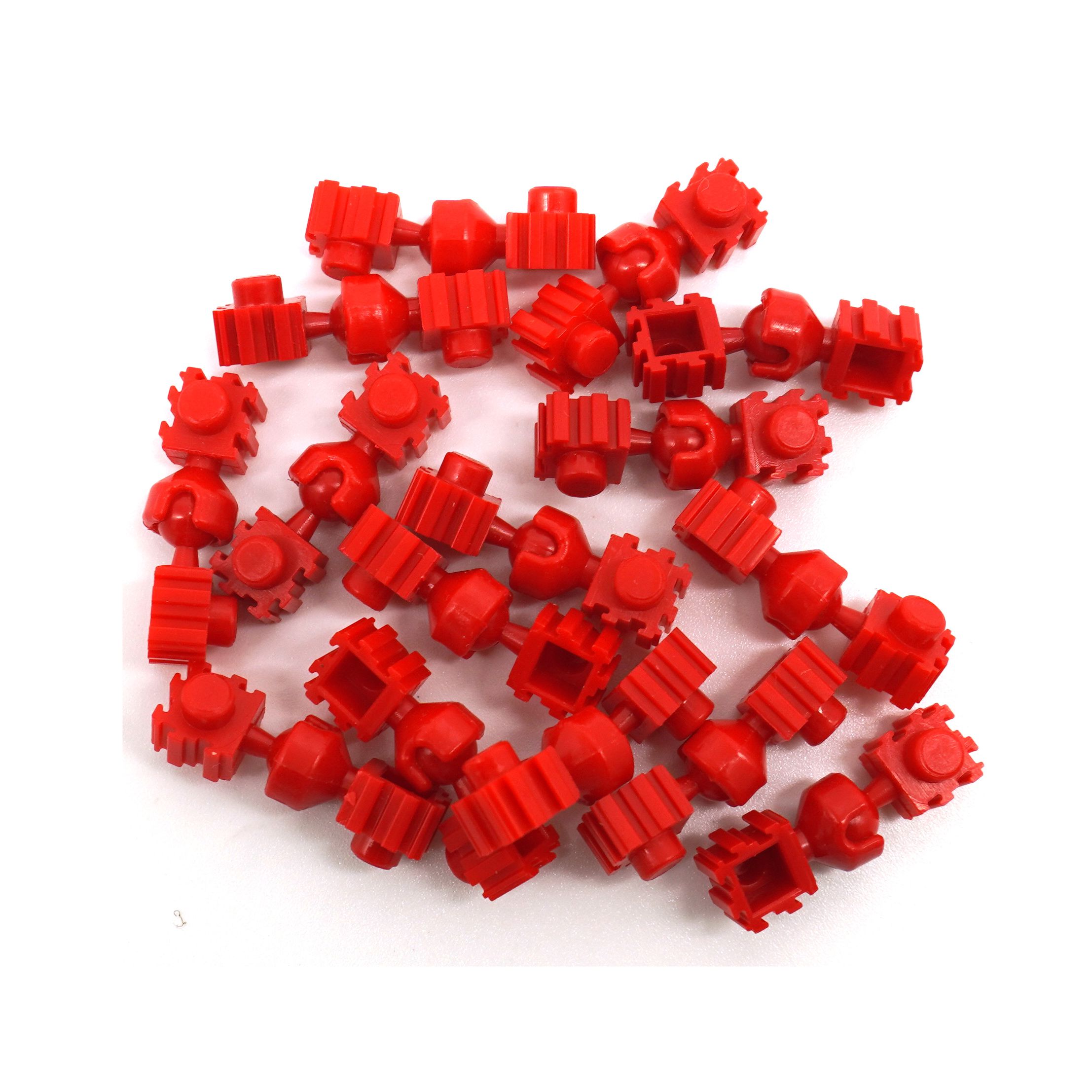 韓國 Color Story - 免燙拼豆配件-關節豆20入組(紅色/8mm適用)