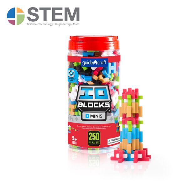 美國 Guidecraft - 迷你頂尖建構積木-250件