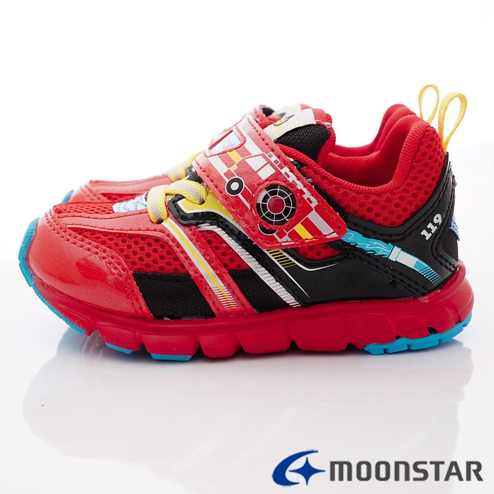 Moonstar日本月星 - 高機能寬楦鞋款(中小童段)-紅