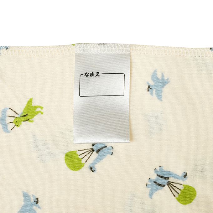 akachan honpo - 長袖圓領速乾上衣-2件組 恐龍-綠色