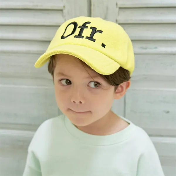 日本 b-ROOM - 英文字絨布遮陽帽/棒球帽-寶石藍 (F)