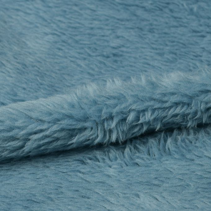 akachan honpo - 長袖休閒上衣-刷毛 背面圖案-藍色