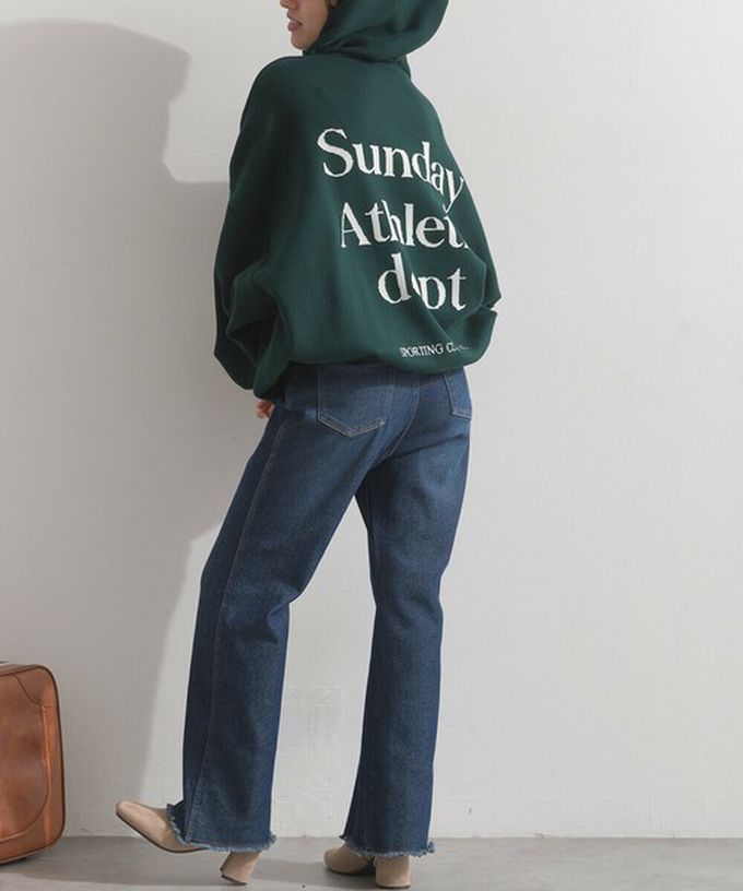 日本 Lupilien - Sunday休閒寬大版型針織帽T-灰