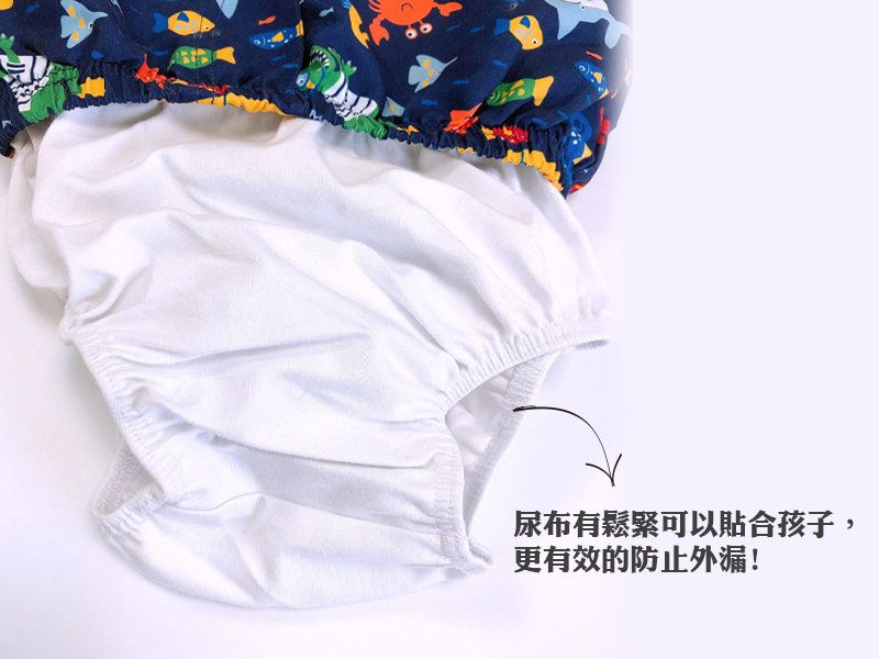 英國 JoJo Maman BeBe - 嬰幼兒/兒童長版泳褲-海龜世界