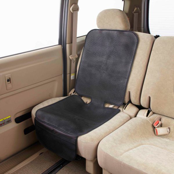 akachan honpo - 幼兒汽車座椅保護墊-網眼 附口袋-黑色