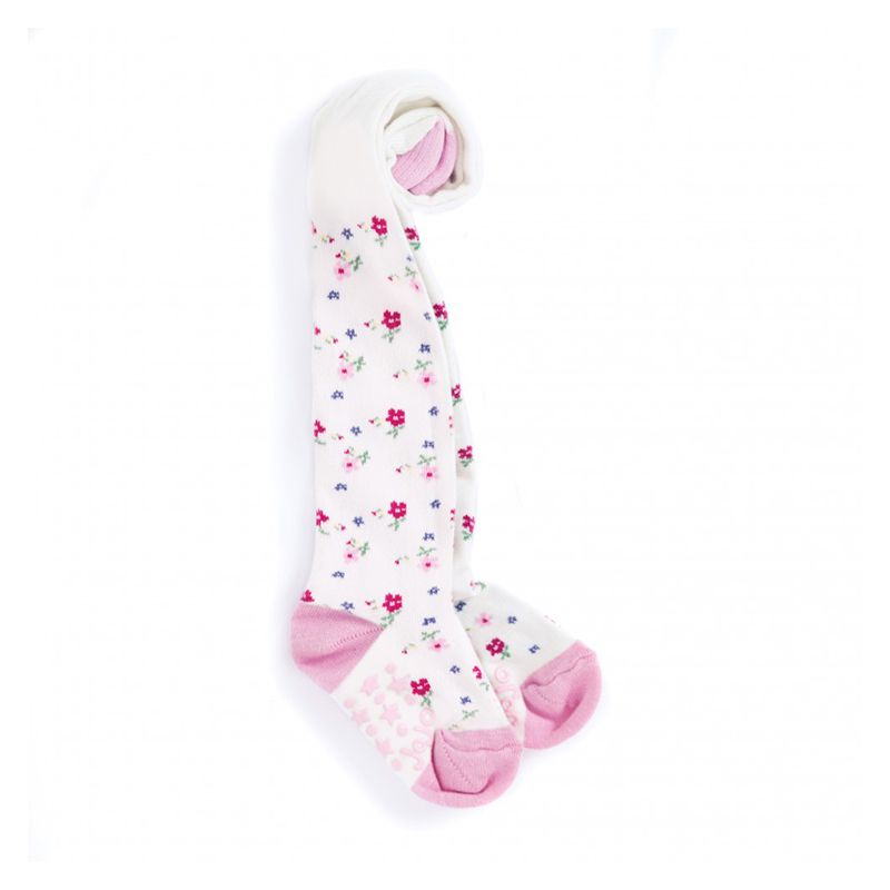 英國 JoJo Maman BeBe - 嬰幼兒/小童內搭褲襪/保暖襪-滿版甜美花卉