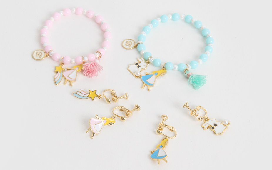 韓國 Babyblee - 童話耳夾-愛麗絲-藍