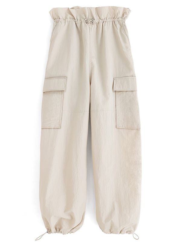 日本 GRL - 美式休閒抽繩束口褲-軍綠 (F)