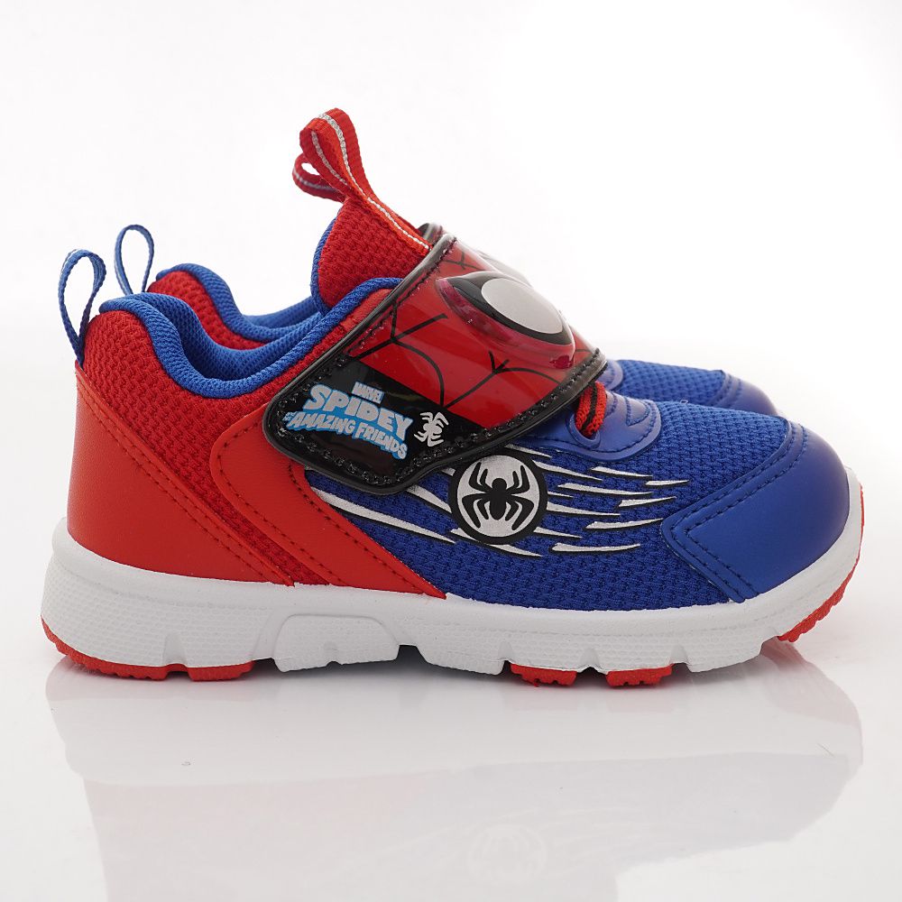 漫威MARVEL - 台灣製蜘蛛人電燈運動鞋(中小童段)-藍紅