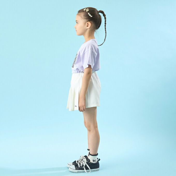 日本 Lycee mine - 純棉百搭印花短袖上衣-兔子玩偶-米白