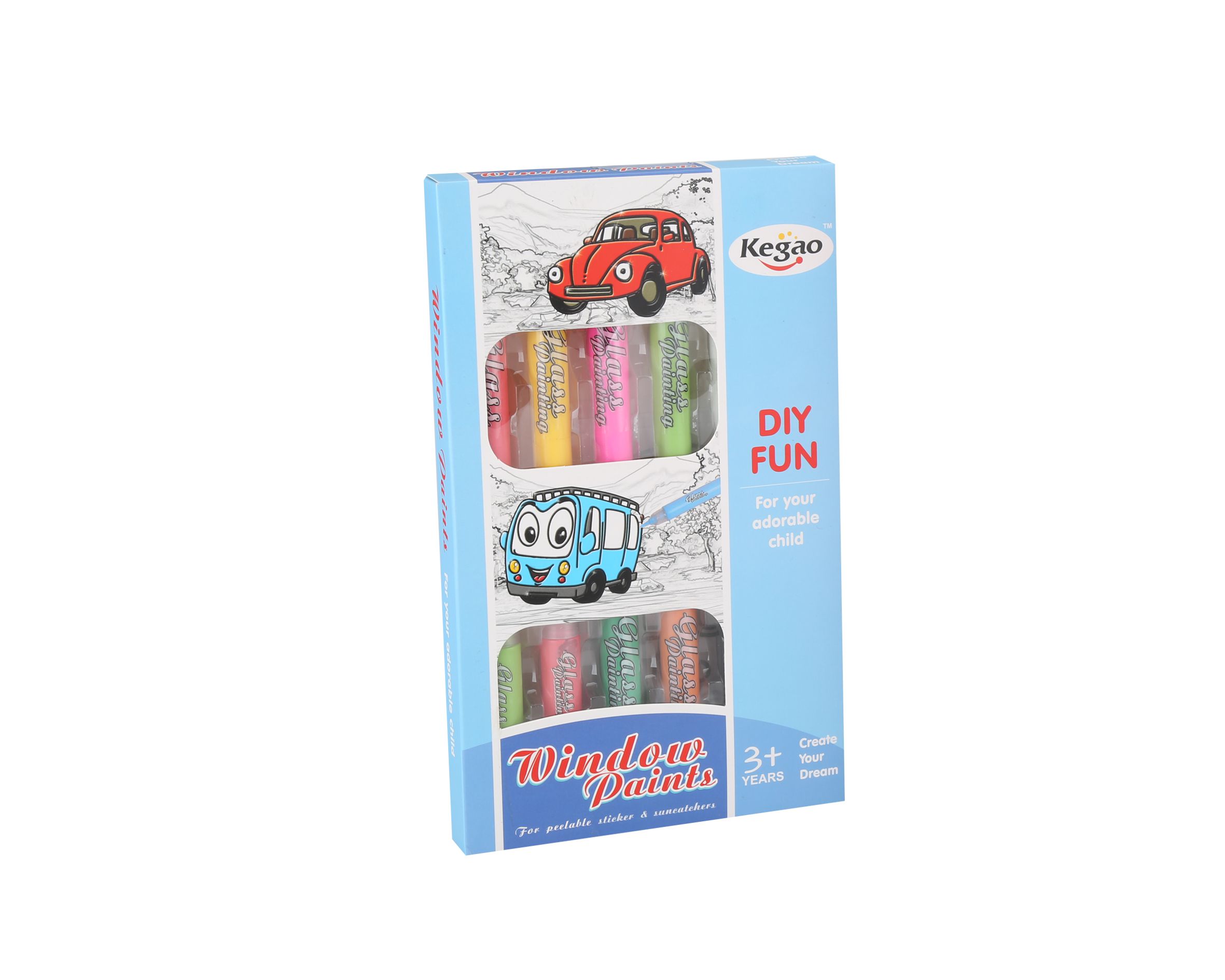 樂彩森林 - 玻璃彩繪貼-交通工具 (15x2.3x25)