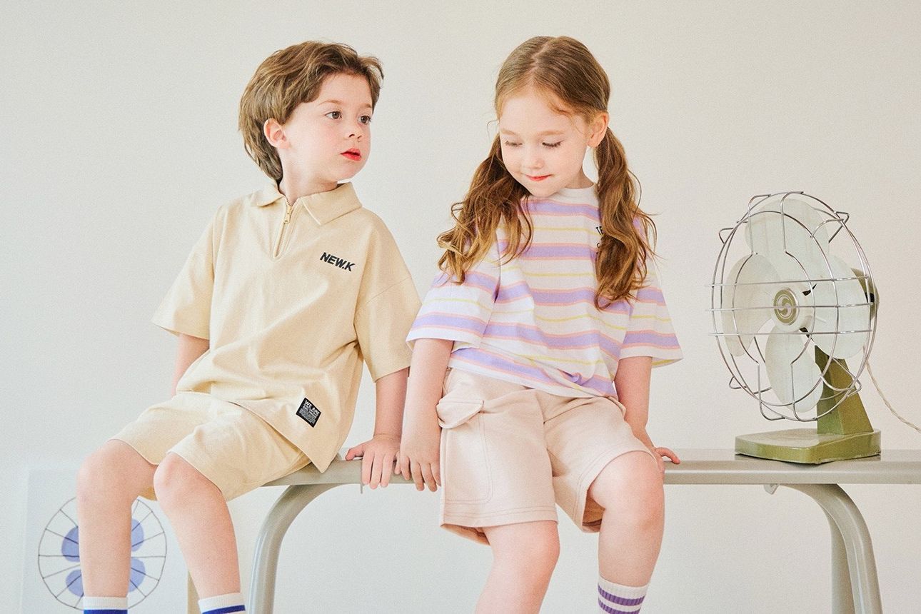 韓國 Jelispoon - 甜心黃花印落肩袖拼接洋裝-象牙白