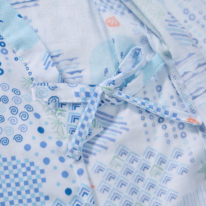 akachan honpo - 兩件式甚平-海-淺藍色