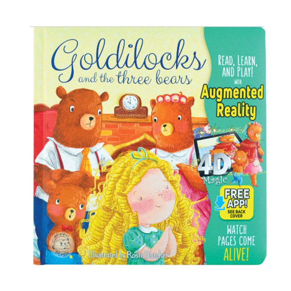 經典故事:金髮女孩與三隻熊『4D書』Goldilocsk and the three bears Augmented Reality