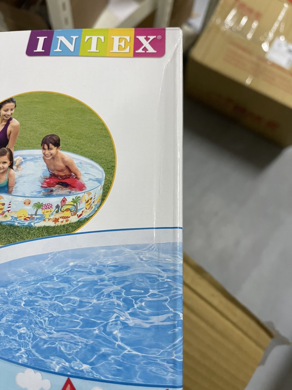 INTEX - [盒損福利品]黃色小鴨戲水趣游泳池