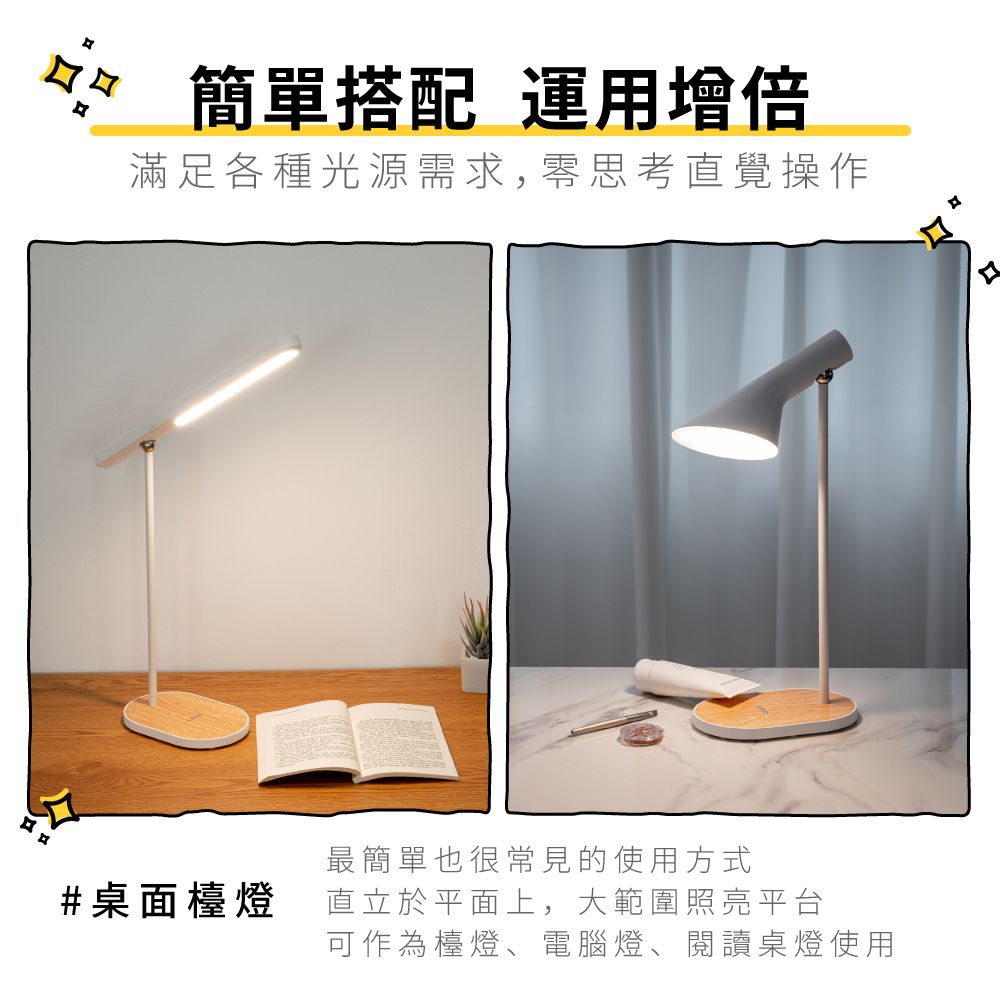 KINYO - 卡卡燈-雙燈全配組 (一秒磁吸、創新照明)-PLED4647