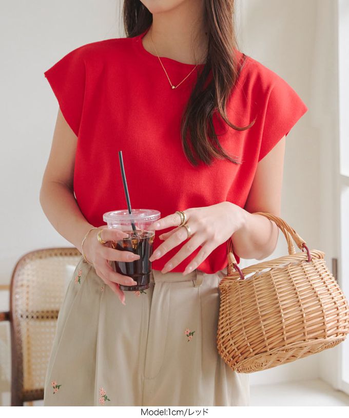 日本 Kobe Lettuce - 立領顯瘦剪裁法式袖上衣-黑