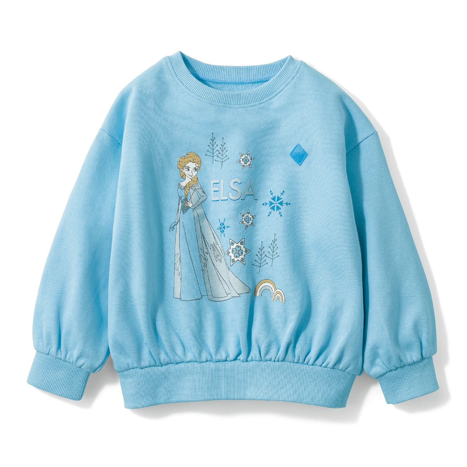 日本千趣會 - 聯名款 燈籠下擺裏毛長袖上衣-公主印花-桃粉