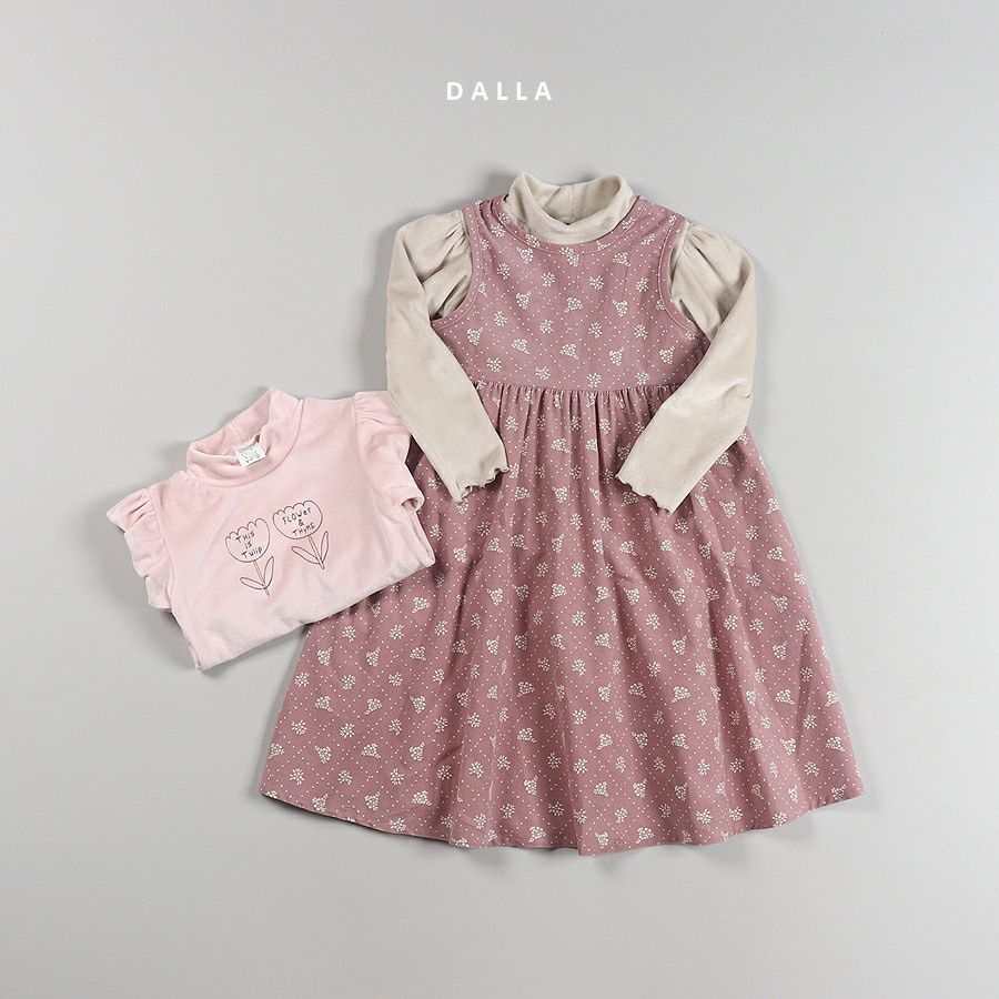 韓國 Dalla - (正韓製)復古風生活韓服-藕粉
