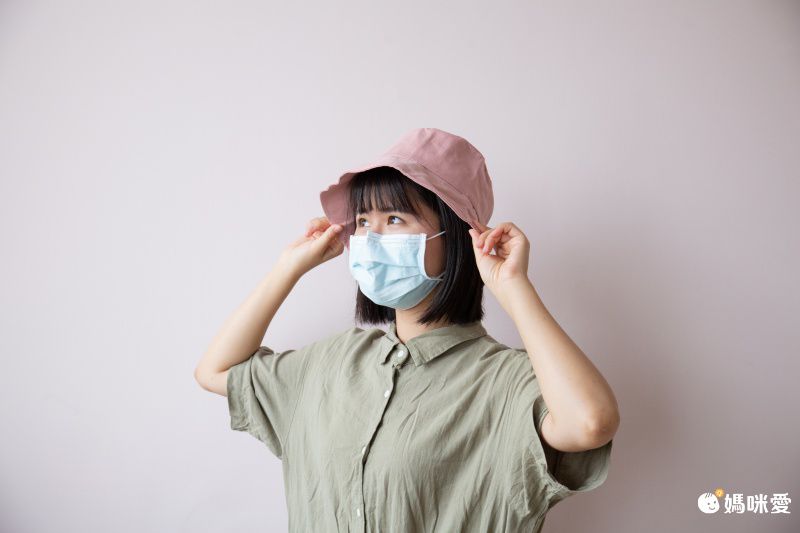 小清新防曬漁夫帽(可拆式面罩)-黃色 (頭圍56-58cm)