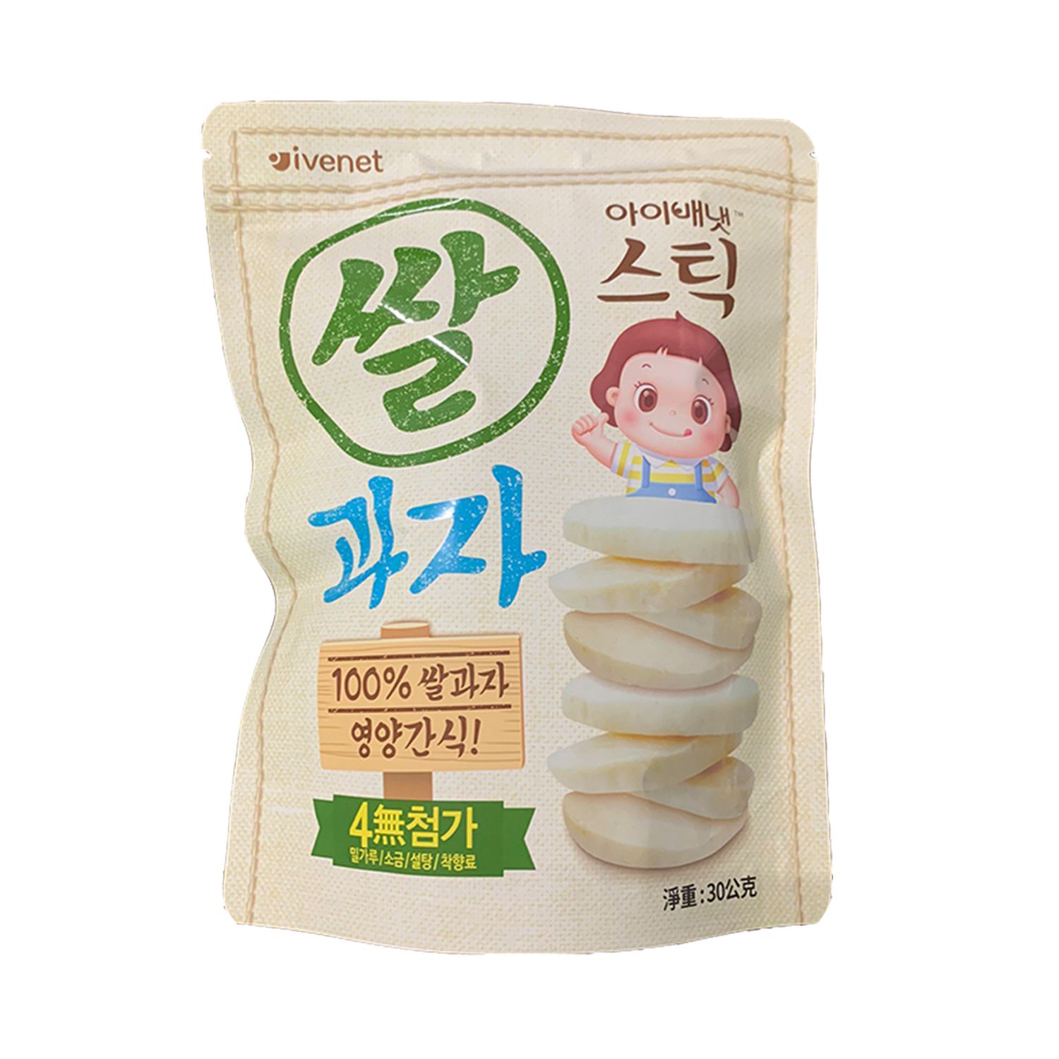 ivenet-艾唯倪 - 艾唯倪 大米餅(原味) 30g/包_6Ｍ以上