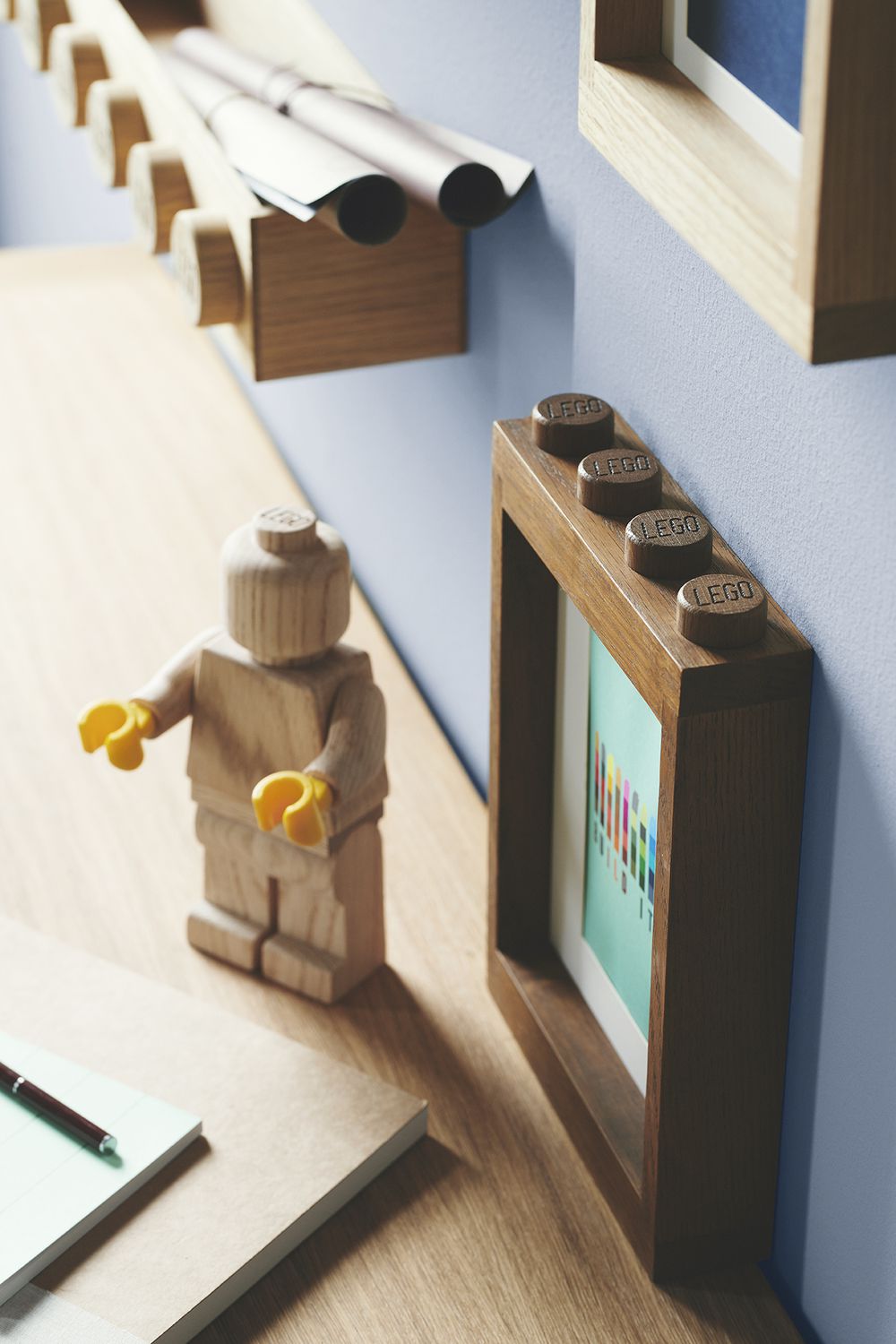 LEGO® 樂高木製相框 (深色橡木)