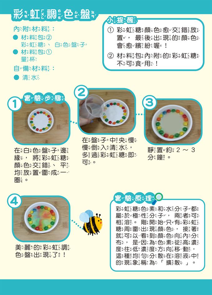 愈玩愈聰明的STEAM科學：趣味小實驗-內附實驗材料包4組+科學小實驗5個+科學小知識5個