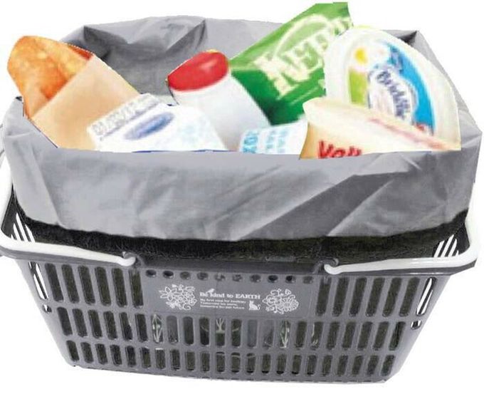 日本 Chepeli - 超大容量保溫保冷購物袋(可折疊收納)-長尾山雀-藍 (約29x52x24cm)