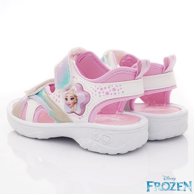 冰雪奇緣 - 冰雪奇緣電燈涼鞋-FNKT37129白(中小童)-涼鞋-白