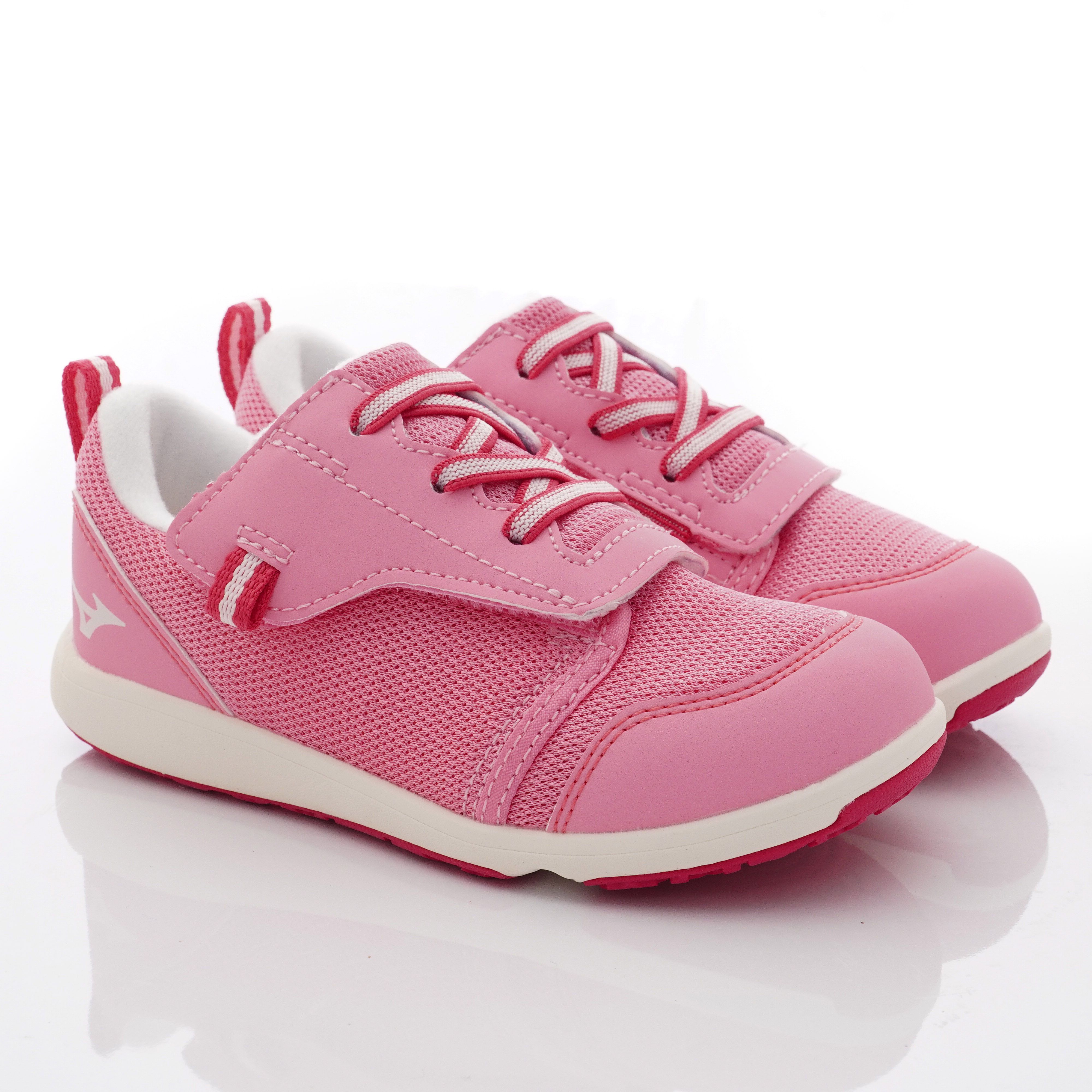 MIZUNO 美津濃 - 超輕量大絆帶機能鞋款(中童段)-粉