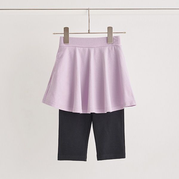 日本 Lycee mine - 波浪甜美彈性內搭褲裙(6分丈)-薄荷綠