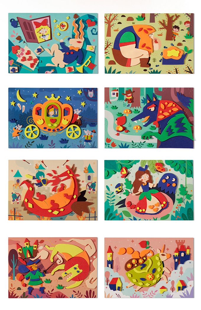 MiDeer - 立體童話故事貼紙遊戲組